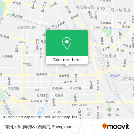 郑州大学(南校区)-西南门 map