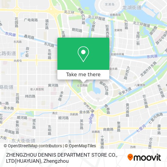 ZHENGZHOU DENNIS DEPARTMENT STORE CO., LTD(HUAYUAN) map