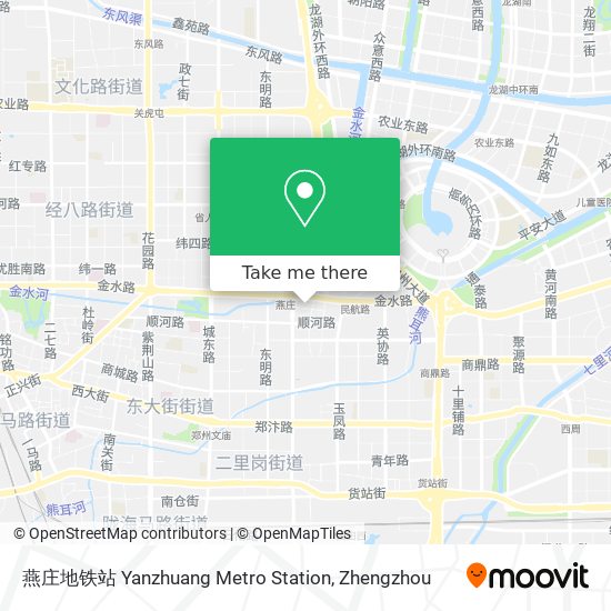 燕庄地铁站  Yanzhuang Metro Station map