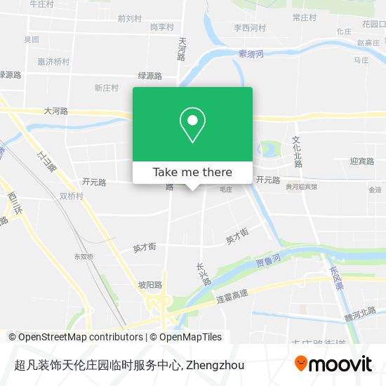 超凡装饰天伦庄园临时服务中心 map