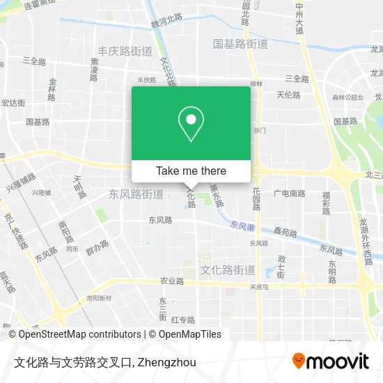 文化路与文劳路交叉口 map