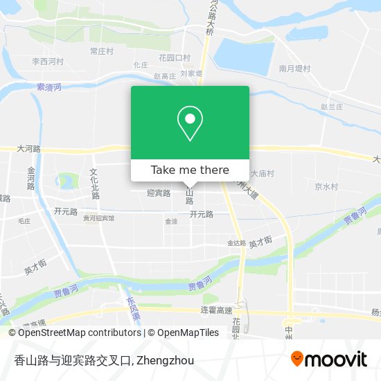 香山路与迎宾路交叉口 map