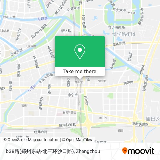 b38路(郑州东站-北三环沙口路) map