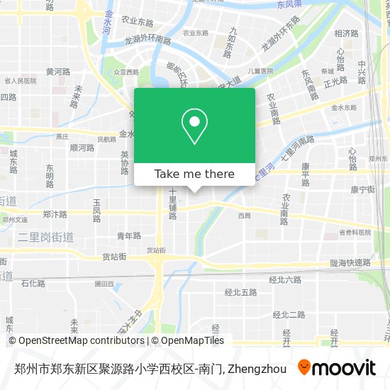 郑州市郑东新区聚源路小学西校区-南门 map
