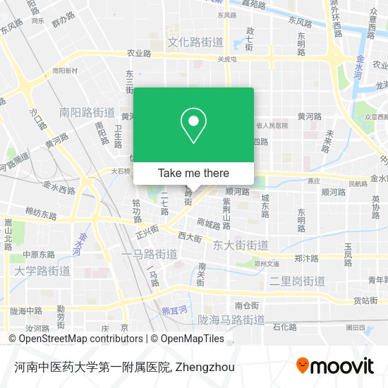 河南中医药大学第一附属医院 map