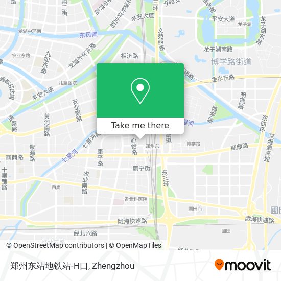 郑州东站地铁站-H口 map