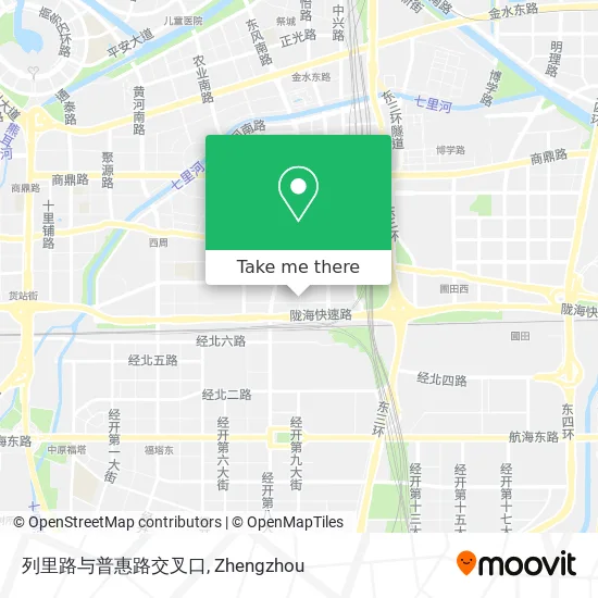 列里路与普惠路交叉口 map