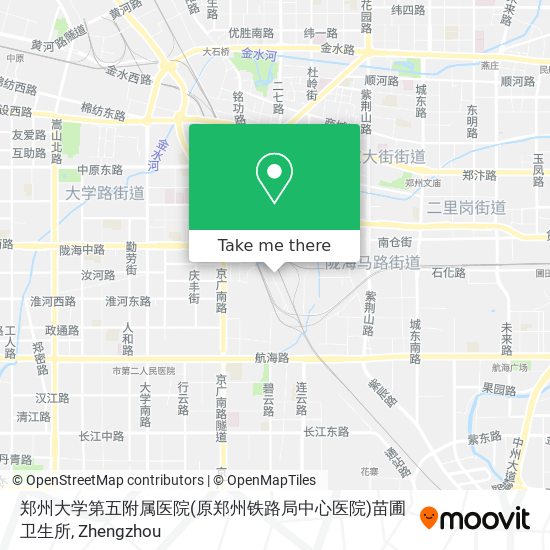 郑州大学第五附属医院(原郑州铁路局中心医院)苗圃卫生所 map