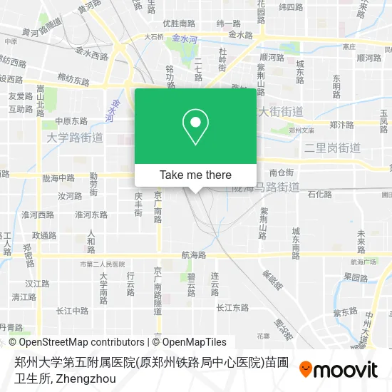 郑州大学第五附属医院(原郑州铁路局中心医院)苗圃卫生所 map