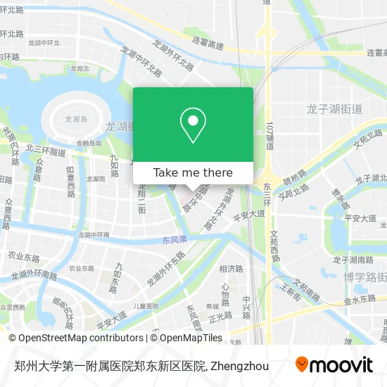 郑州大学第一附属医院郑东新区医院 map