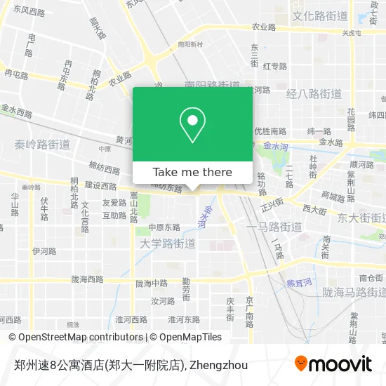 郑州速8公寓酒店(郑大一附院店) map