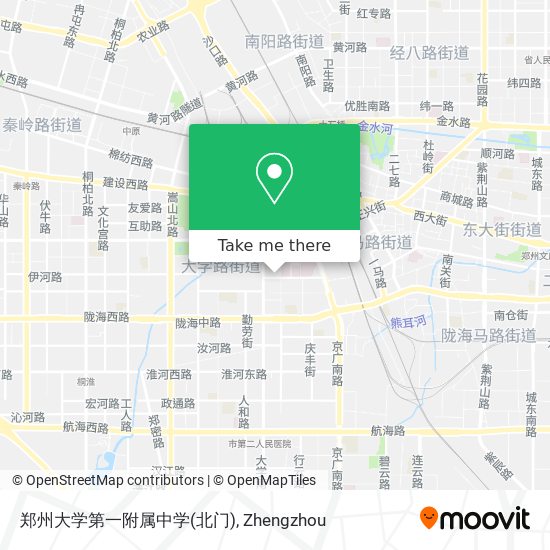 郑州大学第一附属中学(北门) map