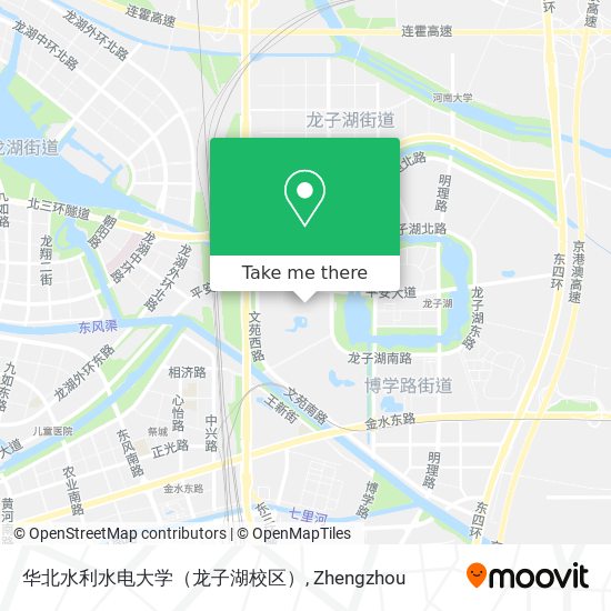 华北水利水电大学（龙子湖校区） map