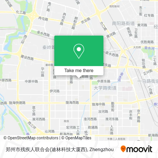 郑州市残疾人联合会(迪林科技大厦西) map