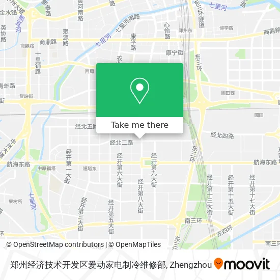 郑州经济技术开发区爱动家电制冷维修部 map