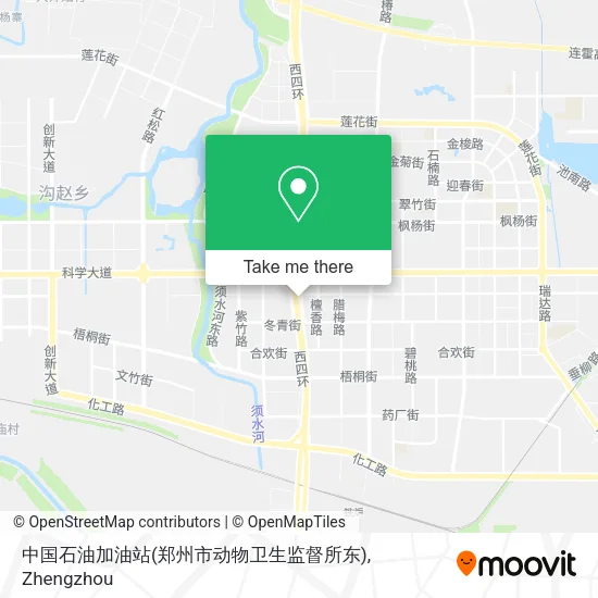 中国石油加油站(郑州市动物卫生监督所东) map