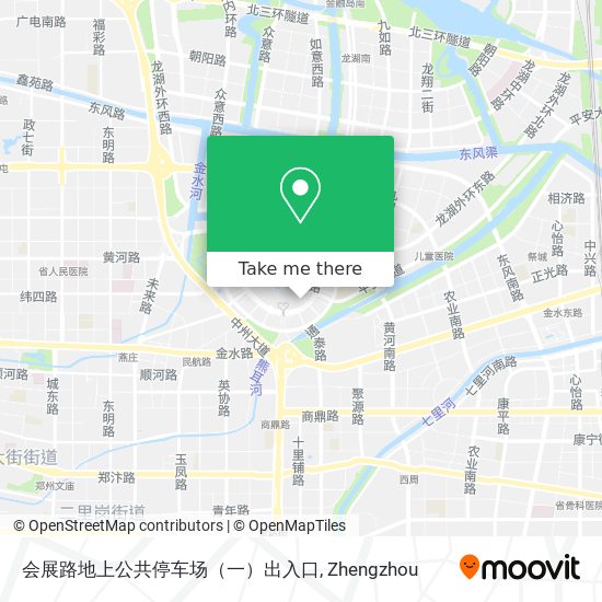 会展路地上公共停车场（一）出入口 map