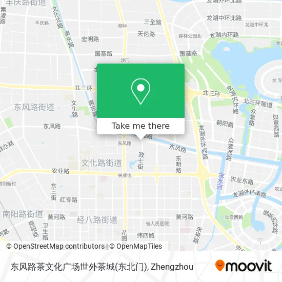 东风路茶文化广场世外茶城(东北门) map