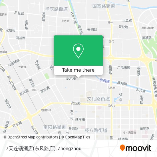 7天连锁酒店(东风路店) map