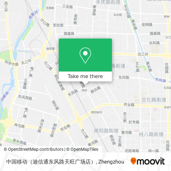 中国移动（迪信通东风路天旺广场店） map