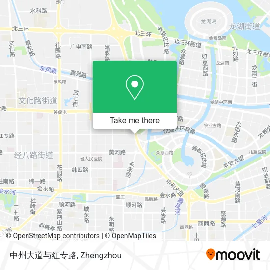 中州大道与红专路 map