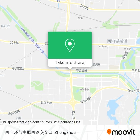 西四环与中原西路交叉口 map