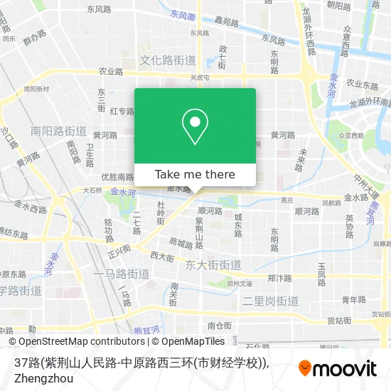 37路(紫荆山人民路-中原路西三环(市财经学校)) map