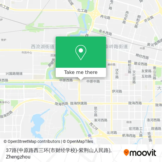 37路(中原路西三环(市财经学校)-紫荆山人民路) map