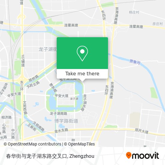 春华街与龙子湖东路交叉口 map