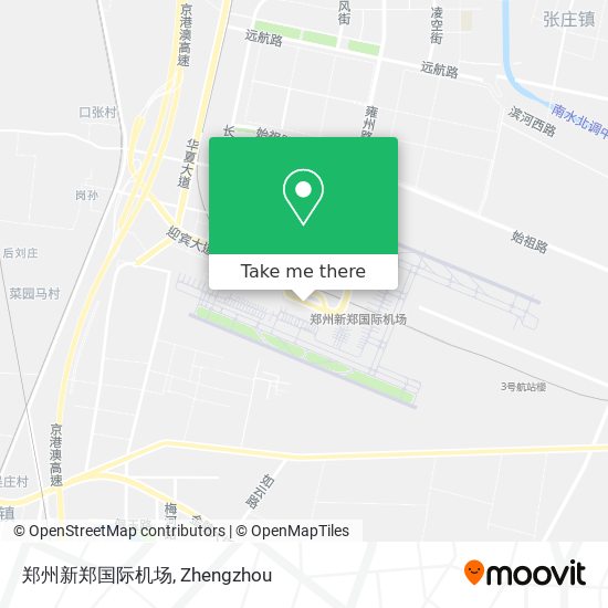 郑州新郑国际机场 map
