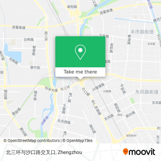 北三环与沙口路交叉口 map