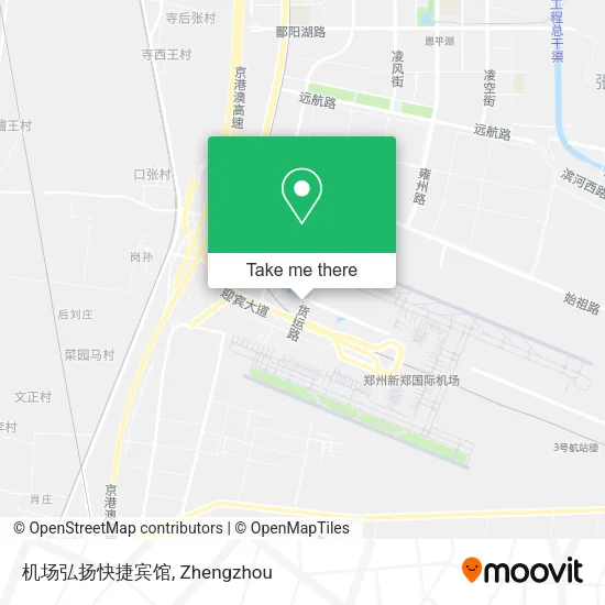 机场弘扬快捷宾馆 map