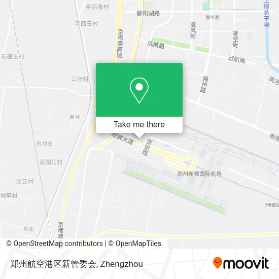 郑州航空港区新管委会 map