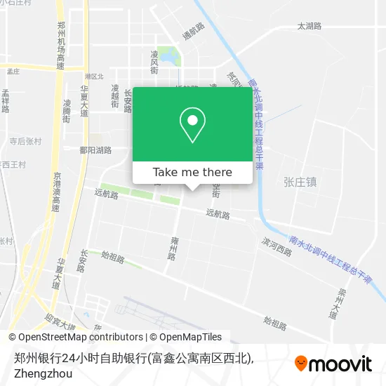 郑州银行24小时自助银行(富鑫公寓南区西北) map