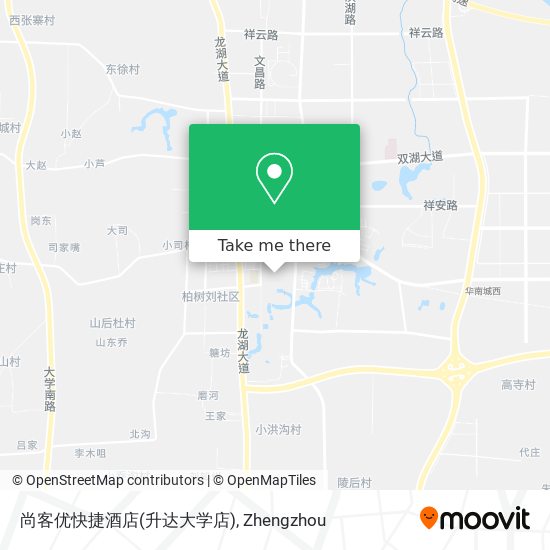 尚客优快捷酒店(升达大学店) map