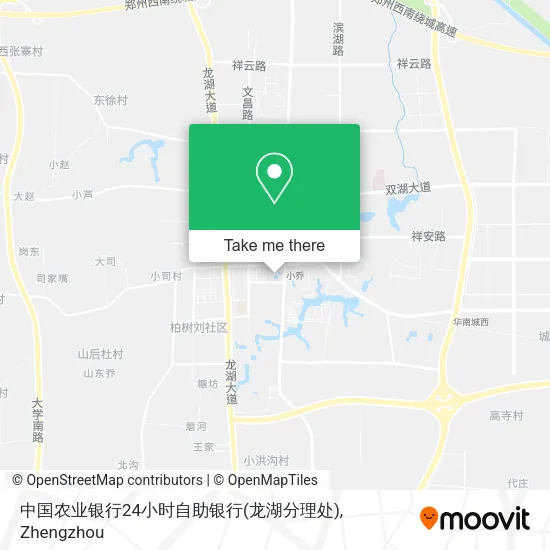 中国农业银行24小时自助银行(龙湖分理处) map