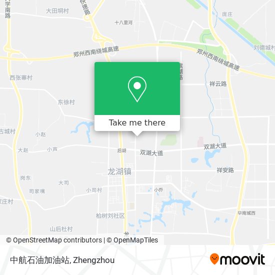 中航石油加油站 map