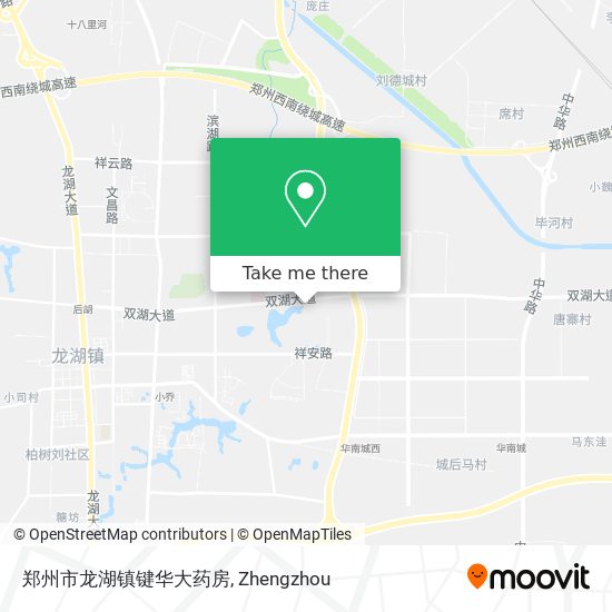 郑州市龙湖镇键华大药房 map