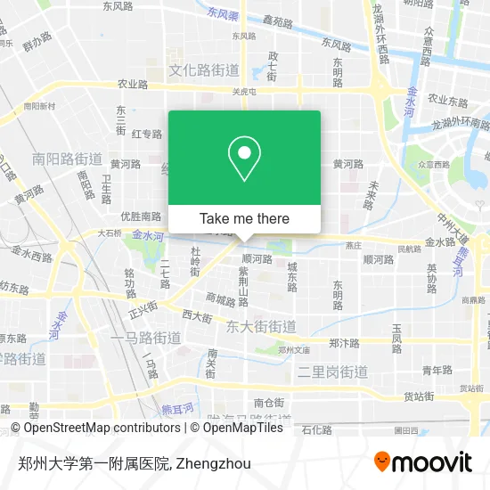 郑州大学第一附属医院 map