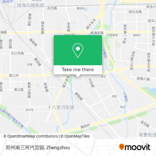 郑州南三环汽贸园 map