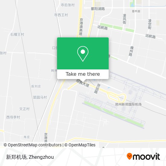 新郑机场 map