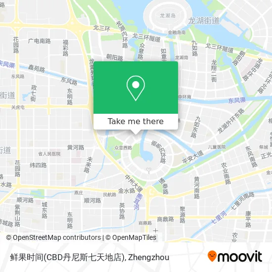 鲜果时间(CBD丹尼斯七天地店) map