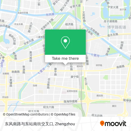 东风南路与东站南街交叉口 map