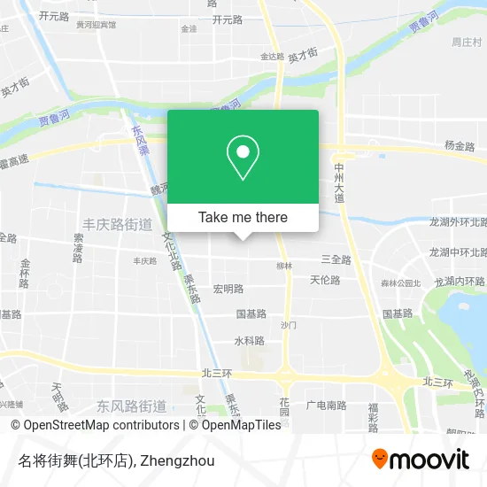 名将街舞(北环店) map