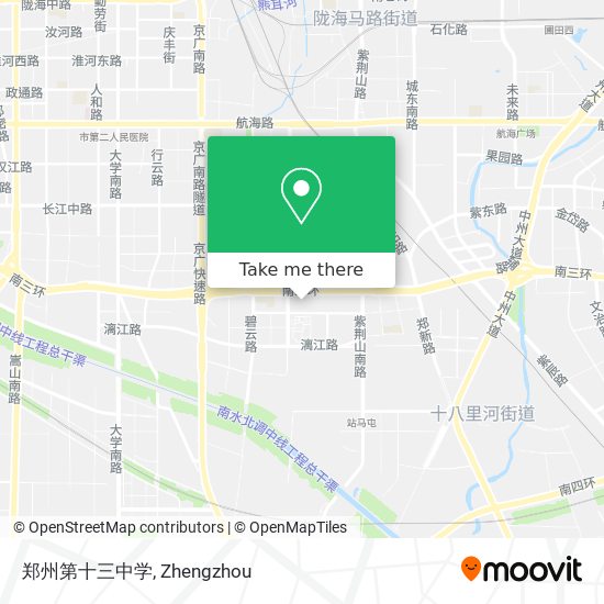 郑州第十三中学 map