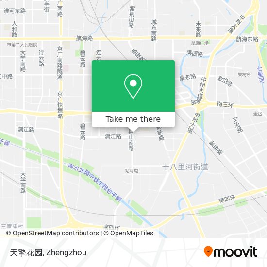 天擎花园 map