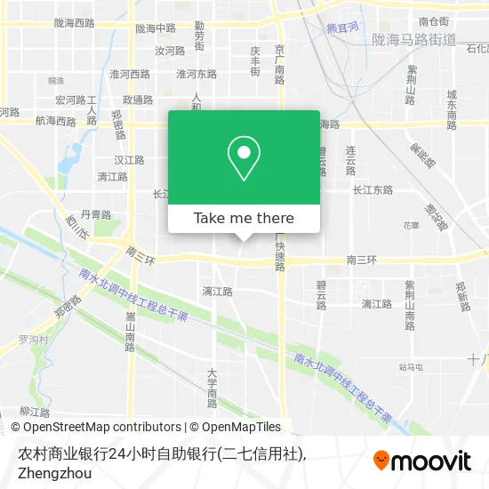 农村商业银行24小时自助银行(二七信用社) map