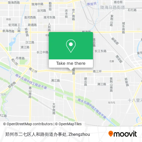 郑州市二七区人和路街道办事处 map