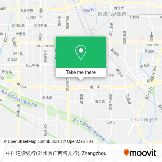 中国建设银行(郑州京广南路支行) map