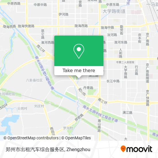 郑州市出租汽车综合服务区 map